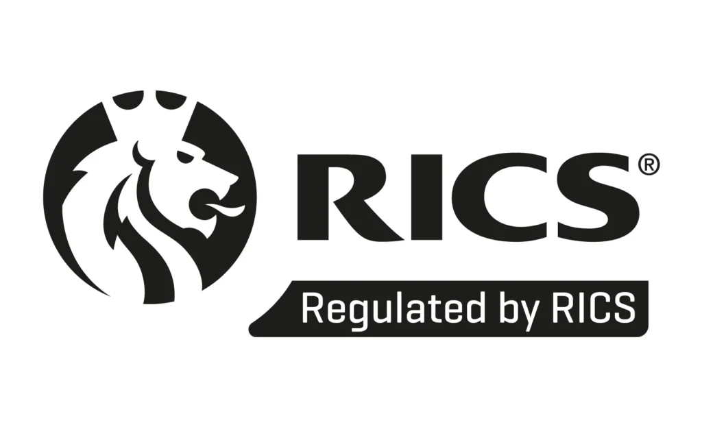 REGULATED BY RICS LOGO BLACK CF Footer Main